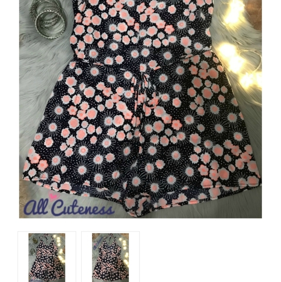 Millibon Sleeveless Halter Romper - Picture 4 of 4